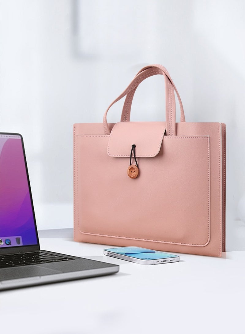 BEIRUI Laptop Tote Bag,Laptop Carrying Case,Laptop and Tablet,PU Leather Waterproof Work Tote Bag,Durable Waterproof Fabric,Business Casual or School Carrying Case,Briefcase 13/14 inch  - Image 1