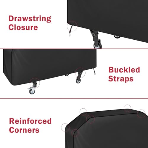 iCOVER 36 inch Griddle Cover for Blackstone, Waterproof Lightweight Polyester Barbecue Protection Flat Top Gas Grill Covers for 36" Griddles Cooking Station for Camp Chef - Image 2