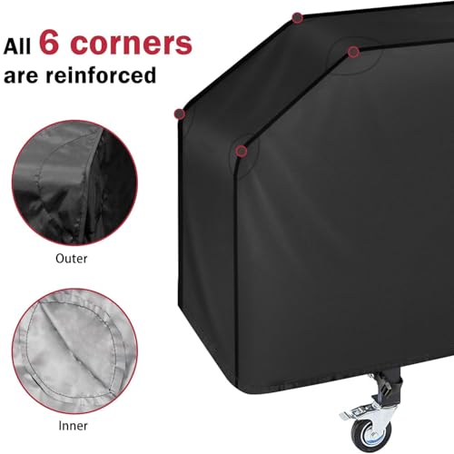 iCOVER 36 inch Griddle Cover for Blackstone, Waterproof Lightweight Polyester Barbecue Protection Flat Top Gas Grill Covers for 36" Griddles Cooking Station for Camp Chef - Image 4