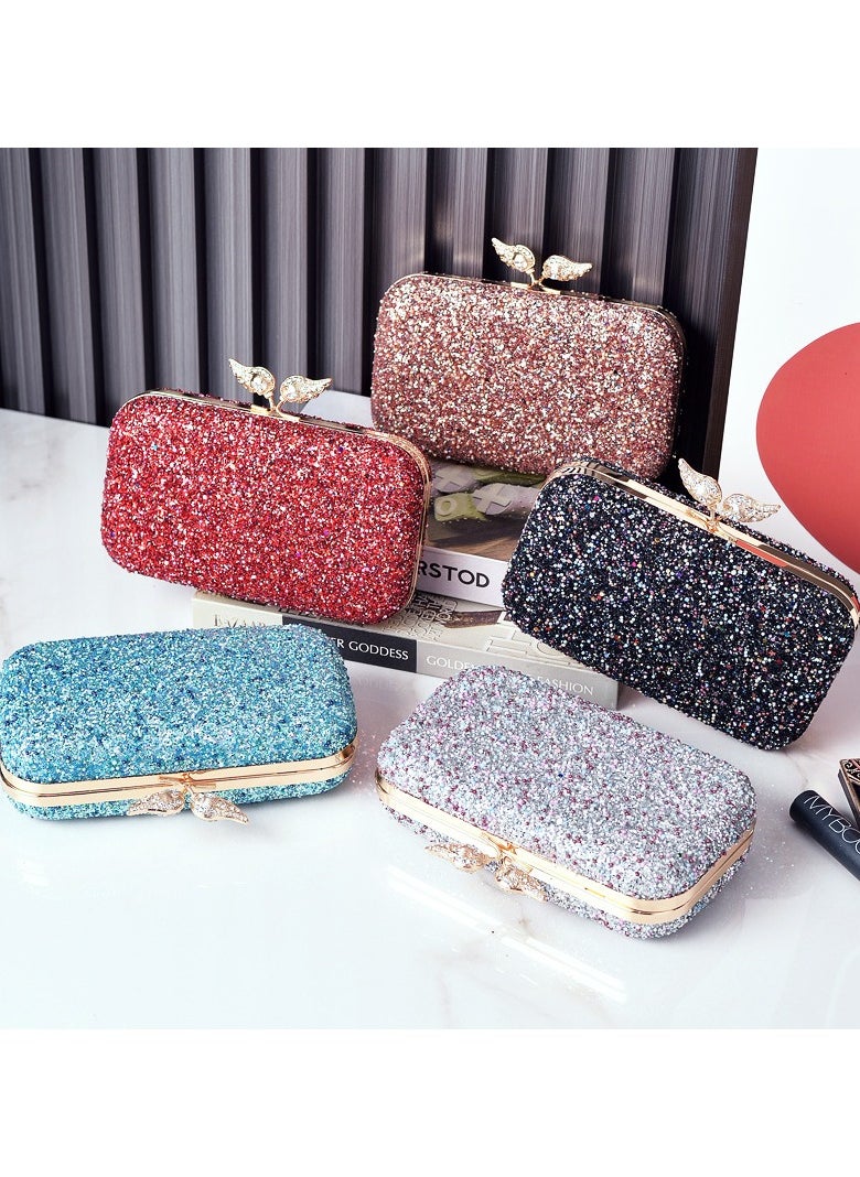 Miluraining - Women Clutch Bag Evening Bag Purse with rhinestone diamond decoration decoration Small Crossbody Bag Handbag Shoulder Bag Satchel Bags Suitable for Party Prom Wedding - Image 1