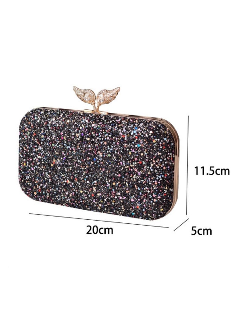 Miluraining - Women Clutch Bag Evening Bag Purse with rhinestone diamond decoration decoration Small Crossbody Bag Handbag Shoulder Bag Satchel Bags Suitable for Party Prom Wedding - Image 1