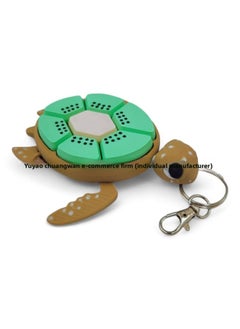 Generic Cross Border Turtle Fidget Clickers Decompression Toy 3D Printing Turtle Fruit Button Keychain-Color:【kiwi】turtle Does Not Include Keychain-Specifications:Size Is About 10.7*11.3*2.2cm, About 50g  - Image 1