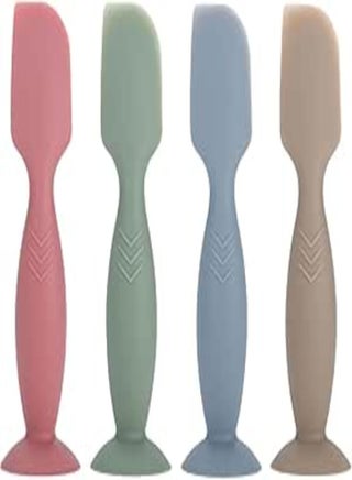 fashion mania 4 Pack Mini Soft Silicone Baby Butt Paste Spatula Diaper Cream Brush with Suction Cup Base (Red, Green, Cyan, Brown) - pzsku/ZBC6AF945CC84A77A7536Z/45/1745184807/d2cd3d6d-09ee-45ca-a466-ea29924beaae