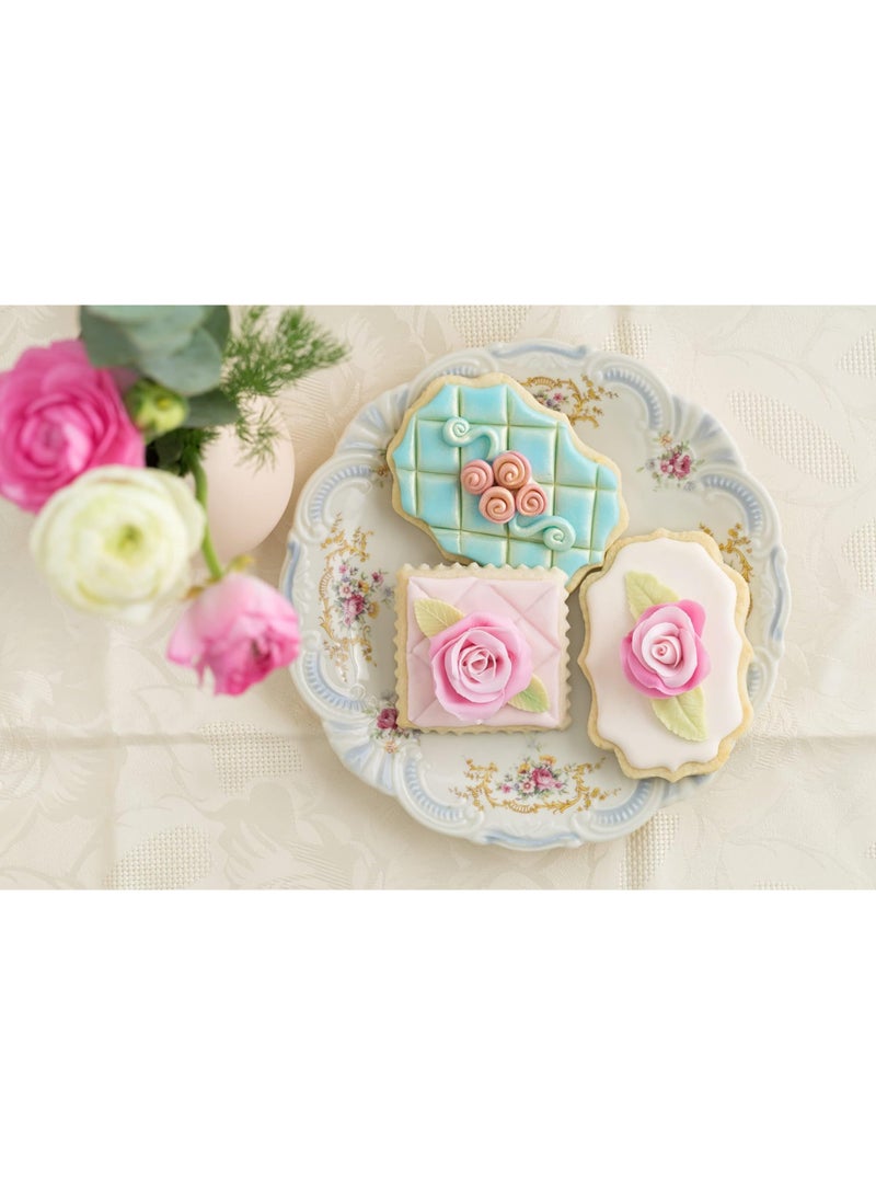 10 Pieces Plaque Frame Cookie Cutter Stainless Steel Biscuit Cutter Fondant Cake Decorating Tools and 6 Pieces Sugar Stirring Pins for Kitchen Baking - Image 5
