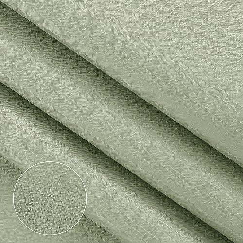 SPWIY Sage Green Shower Curtain，Polyester Ombre Shower Curtains for Bathroom，Green and White Gradient Fabric Bath Decor Set, Washable，72 x 72 - Image 3