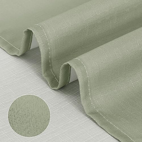SPWIY Sage Green Shower Curtain，Polyester Ombre Shower Curtains for Bathroom，Green and White Gradient Fabric Bath Decor Set, Washable，72 x 72 - Image 5