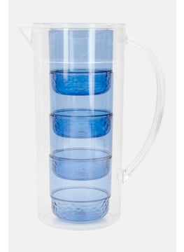 5Pcs Water Pitcher Set, Transparent