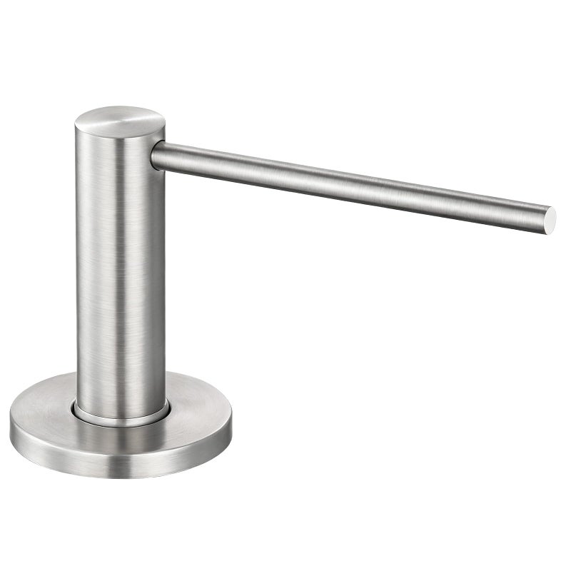 GAPPO Soap Dispenser for Kitchen Sink, Built in Sink Soap Dispenser, Brushed Nickel Stainless Steel Pump Head, Lotion Dispenser with Refillable 17 OZ Bottle - Image 1