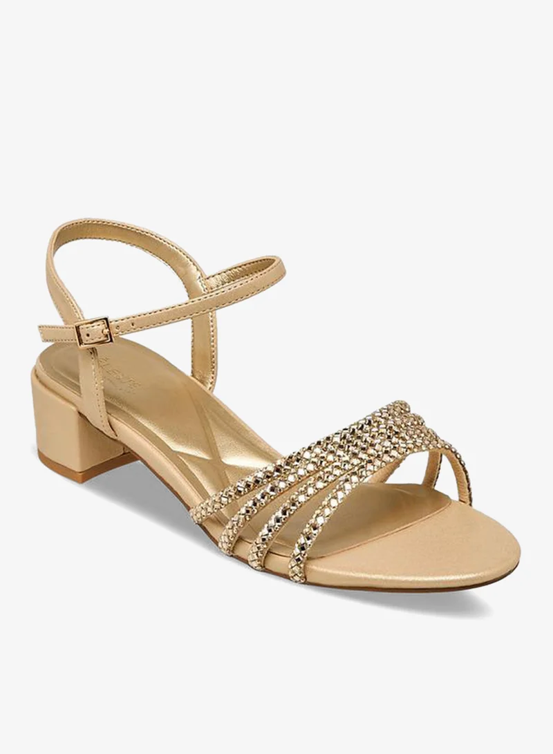 Celeste Women Embellished Block Heel Sandals Ramadan Collection