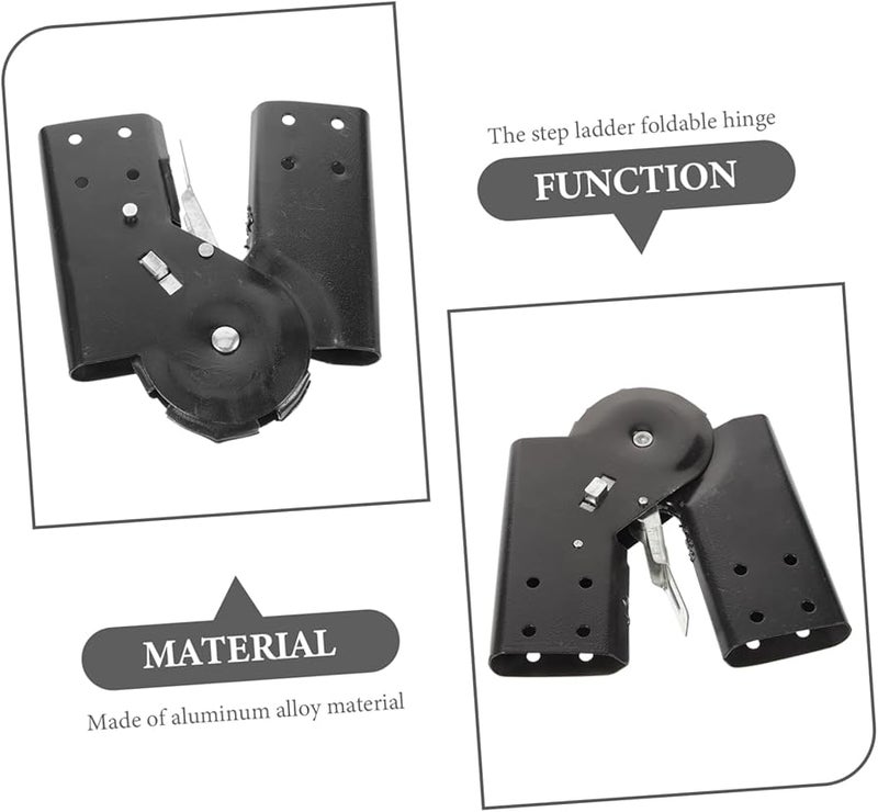 Aluminum Ladder Hinge Replacement Kit For Attic Lock Step Ladder - Image 4