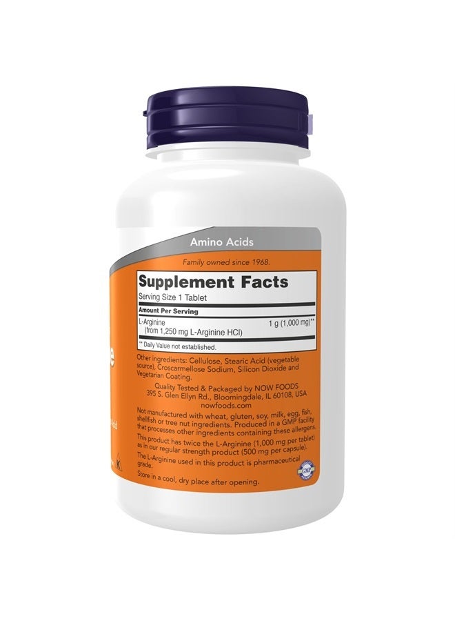 now Supplements, L-Arginine 1,000 mg, Nitric Oxide Precursor*, Amino Acid, 120 Tablets - Image 2