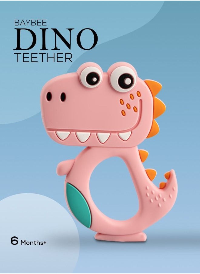 Dinosaur Silicone Teether BPA Free, 3 Months+ Pink - pzsku/ZBC6B4AA3532223402FE3Z/45/_/1659611950/3525fdeb-e31d-46a1-9451-65f7b14a51e5