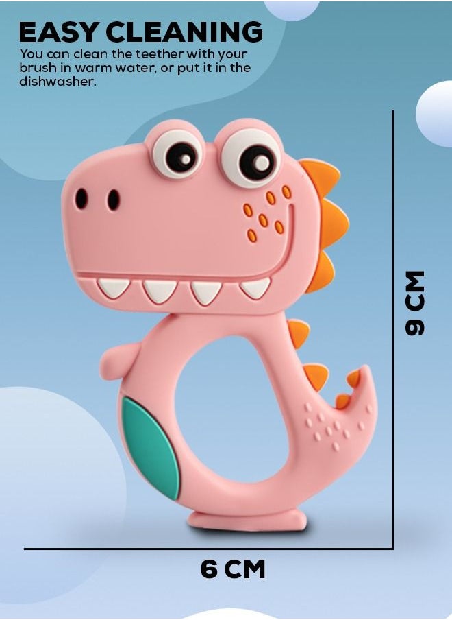 Dinosaur Silicone Teether BPA Free, 3 Months+ Pink - pzsku/ZBC6B4AA3532223402FE3Z/45/_/1659611950/af159ad9-2e92-4113-afef-df4ce3a99de2