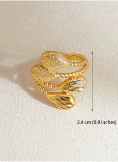 GOLDMAX 21k Gold Plated Ring For Women Size 8  - Image 2