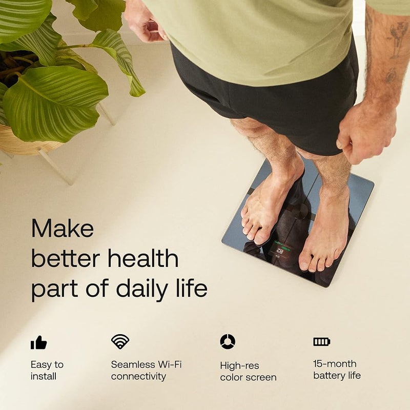 WITHINGS Body Smart Wi-Fi Digital Personal Scales/Body Fat Scales for Extended Body Composition Including Muscle Mass, Water Content, Bone Density - Image 4