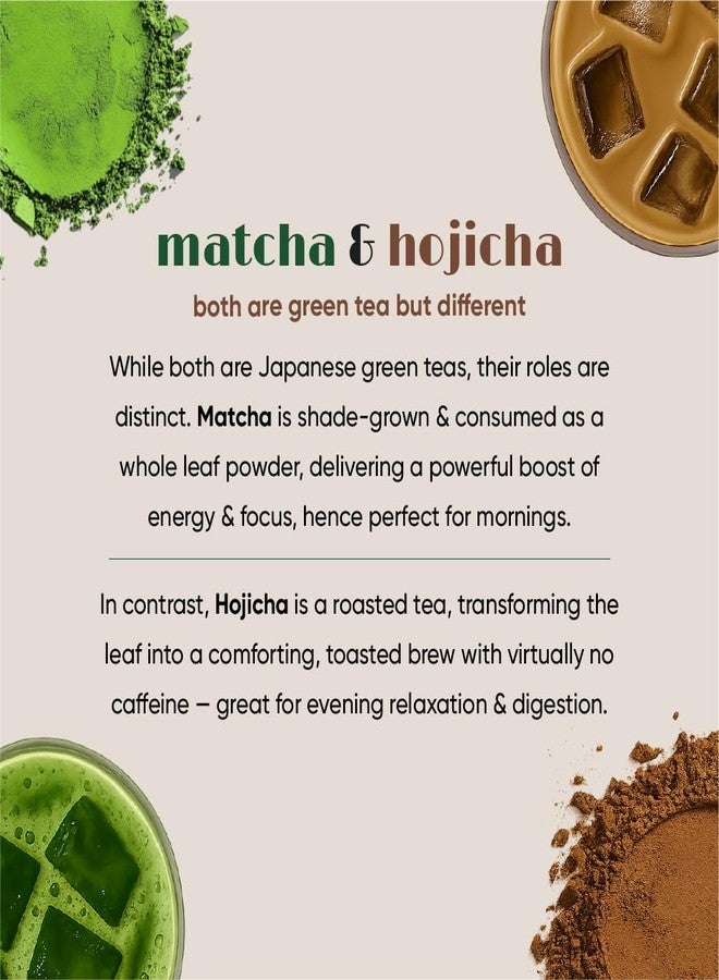 Tencha Matcha & Hojicha Green Tea Kit | Elite Grade Matcha 25 g & Roasted Hojicha 25 g | Bamboo Whisk 72 Prongs (Chasen) & Scoop (Chashaku) | Japanese Tea Gift Set - Image 5