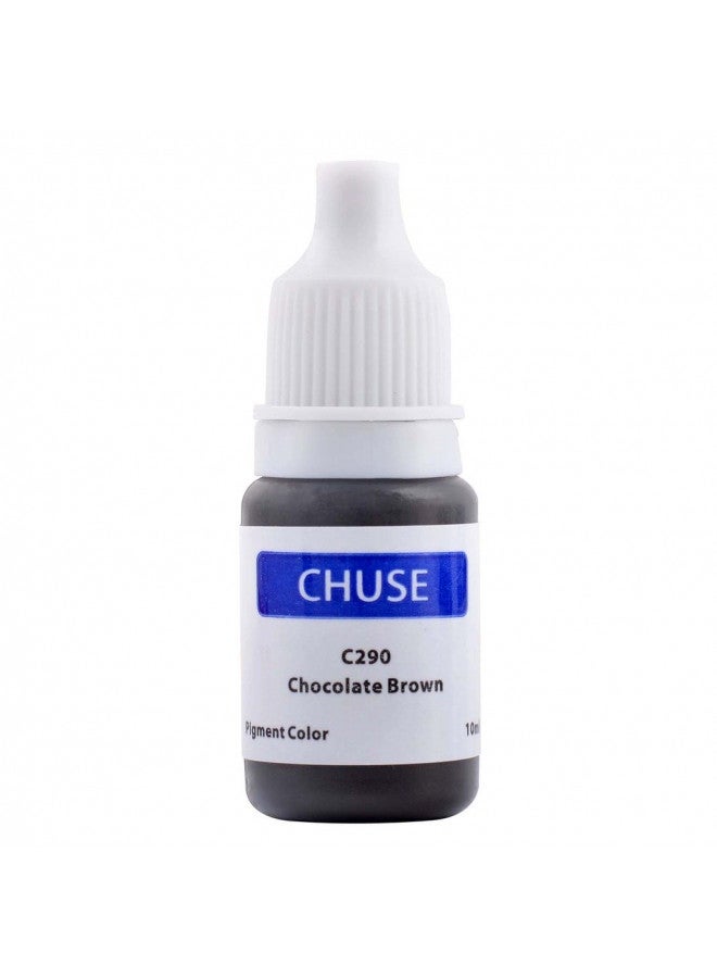 Chuse CHUSE C290, 10ml, Chocolate Brown, Passed SGS,DermaTest Micro Pigment Color Permanent Makeup PMU Ink - Image 1