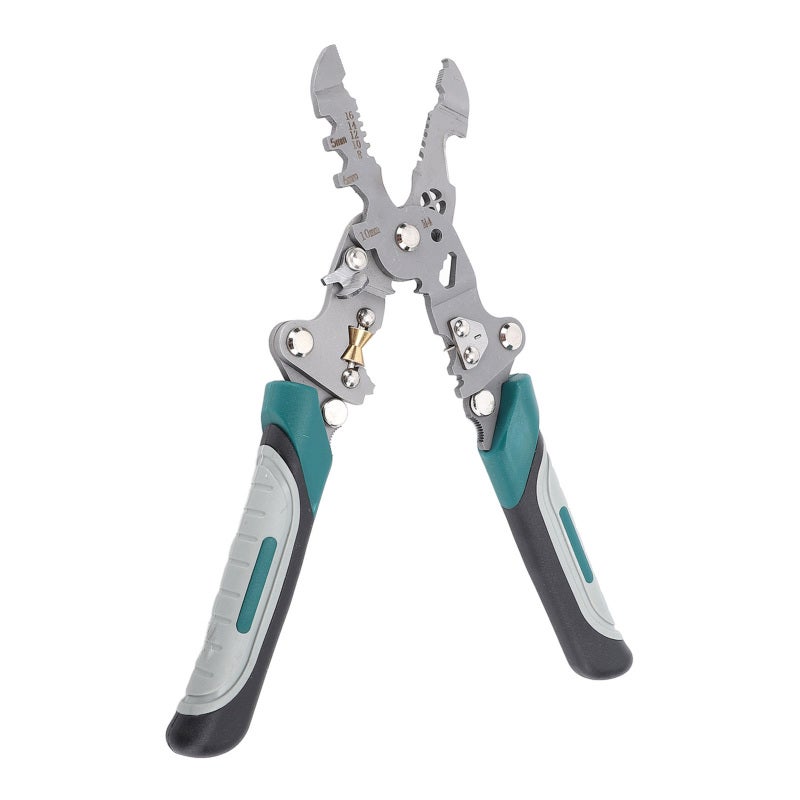 Baolian Folding Wire Stripper 8AWG to 16AWG Quick Changing Locking Design - High Hardness Cutting Blade Cr V Steel Material for Effortless Terminal Crimping - Image 2