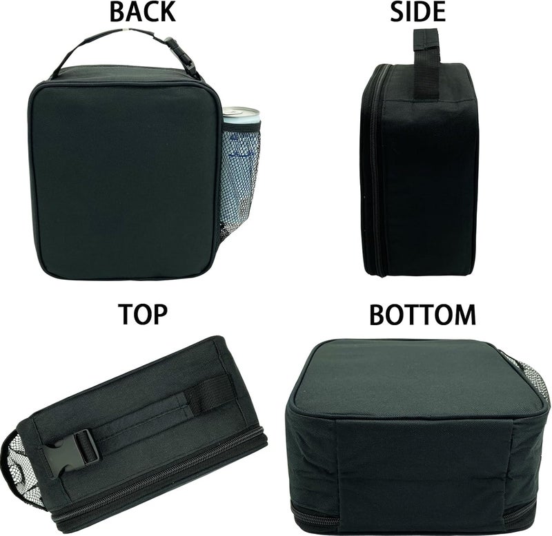 Kulle Kids Lunch Box,Insulated Lunch Box for Boys and Girls,Freezable Lunchbox, Lunch Bag kids Reusable Lunch Boxes for School,Work,Outdoor(Black) - Image 5