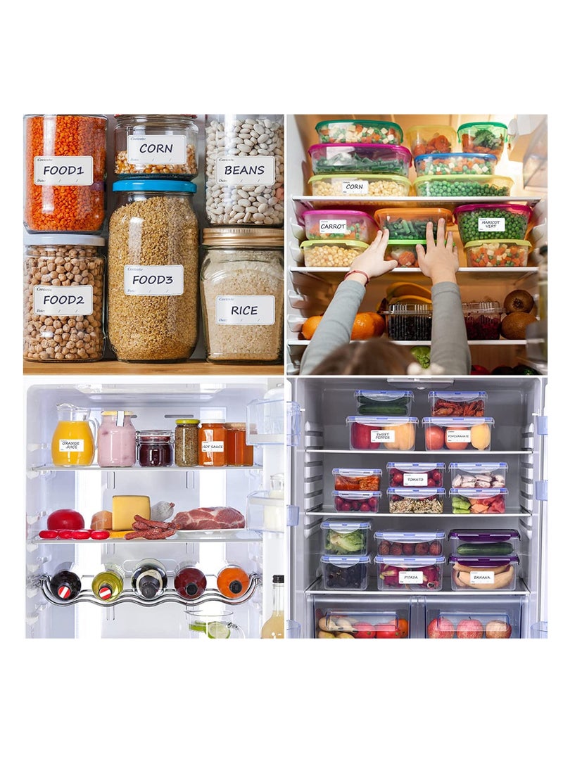 Y&D 400 pcs Freezer Labels, Easy Peel Off Meat Stickers Labels Self-Adhesive Removable Food Date 1.2 x 2.4inch Waterproof Refrigerator for Storage Boxes, Jars  - Image 4