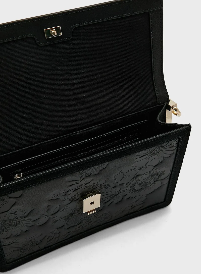 Ted Baker Floral Laser Cut Shoulder Bag