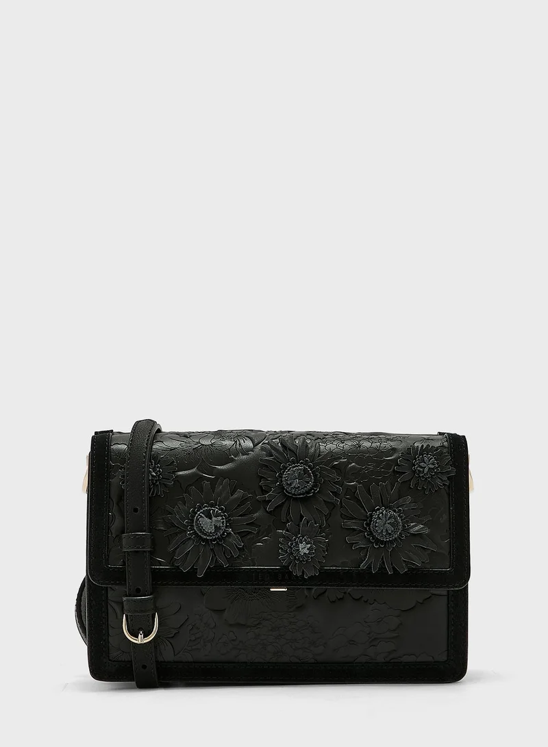 Ted Baker Floral Laser Cut Shoulder Bag