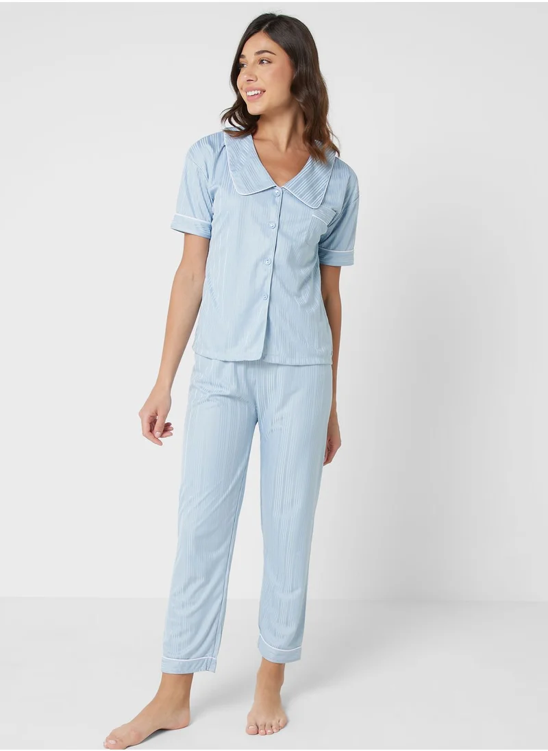 Ginger Button Down Pyjama Set