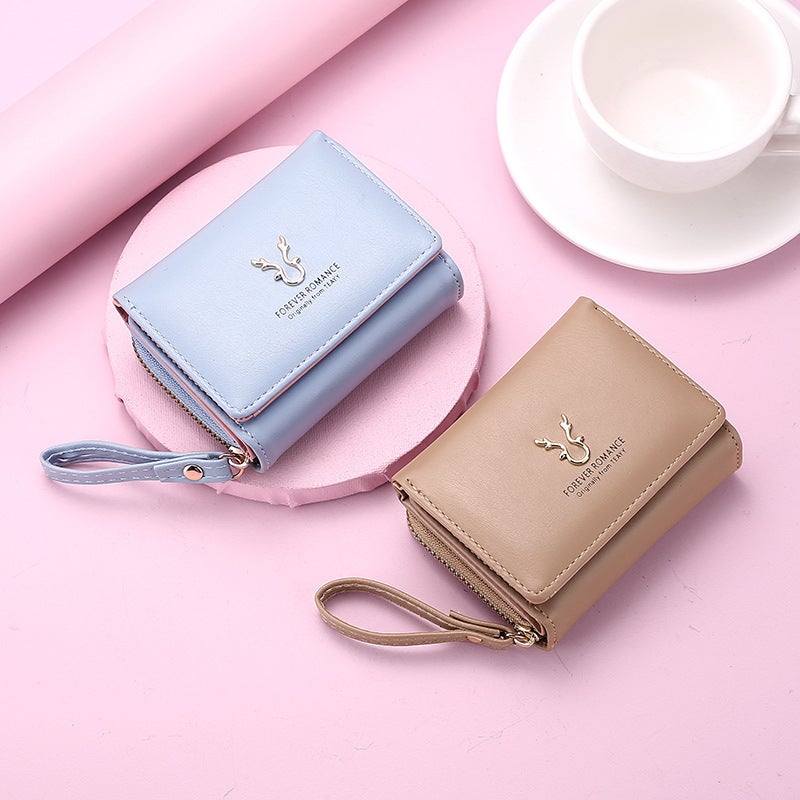 Multifunctional Solid Color PU Leather Wallet, RFID Blocking Design Portable Daily Storage Purse for Cards Cash Coin Business Use - Image 3