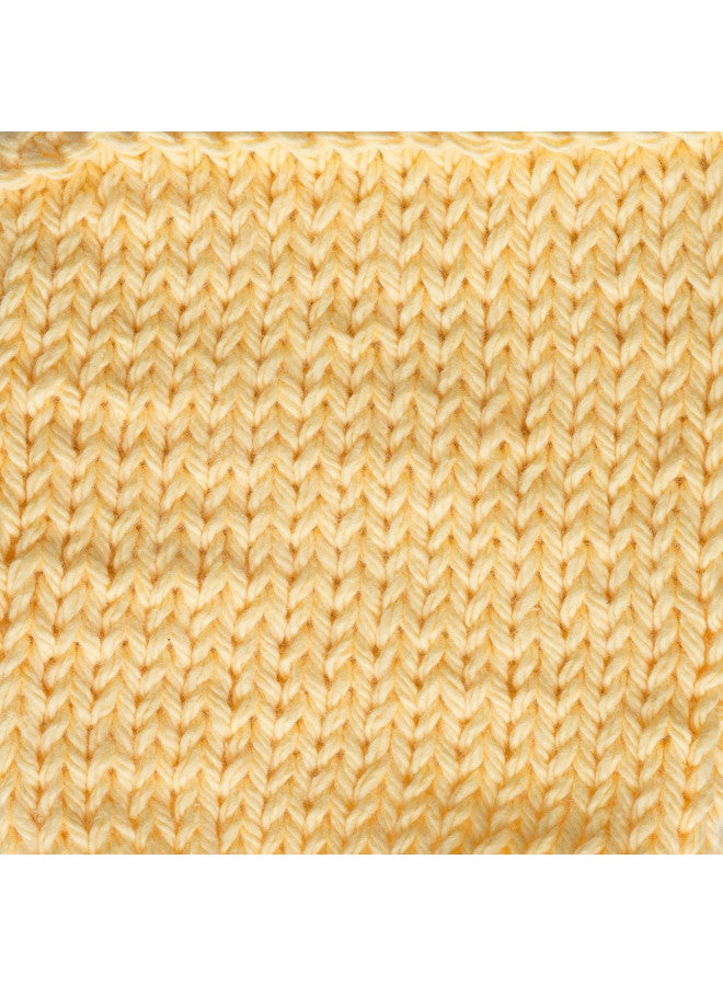 Lily Sugar'n Cream Cotton Cone Yarn, 14 oz, Yellow, 1 Cone - Image 4