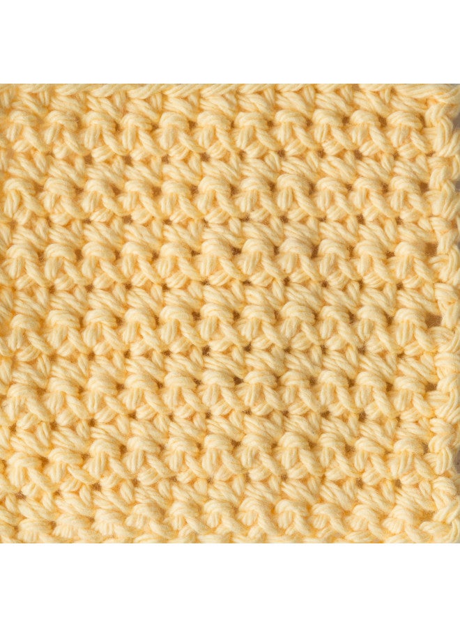Lily Sugar'n Cream Cotton Cone Yarn, 14 oz, Yellow, 1 Cone - Image 3