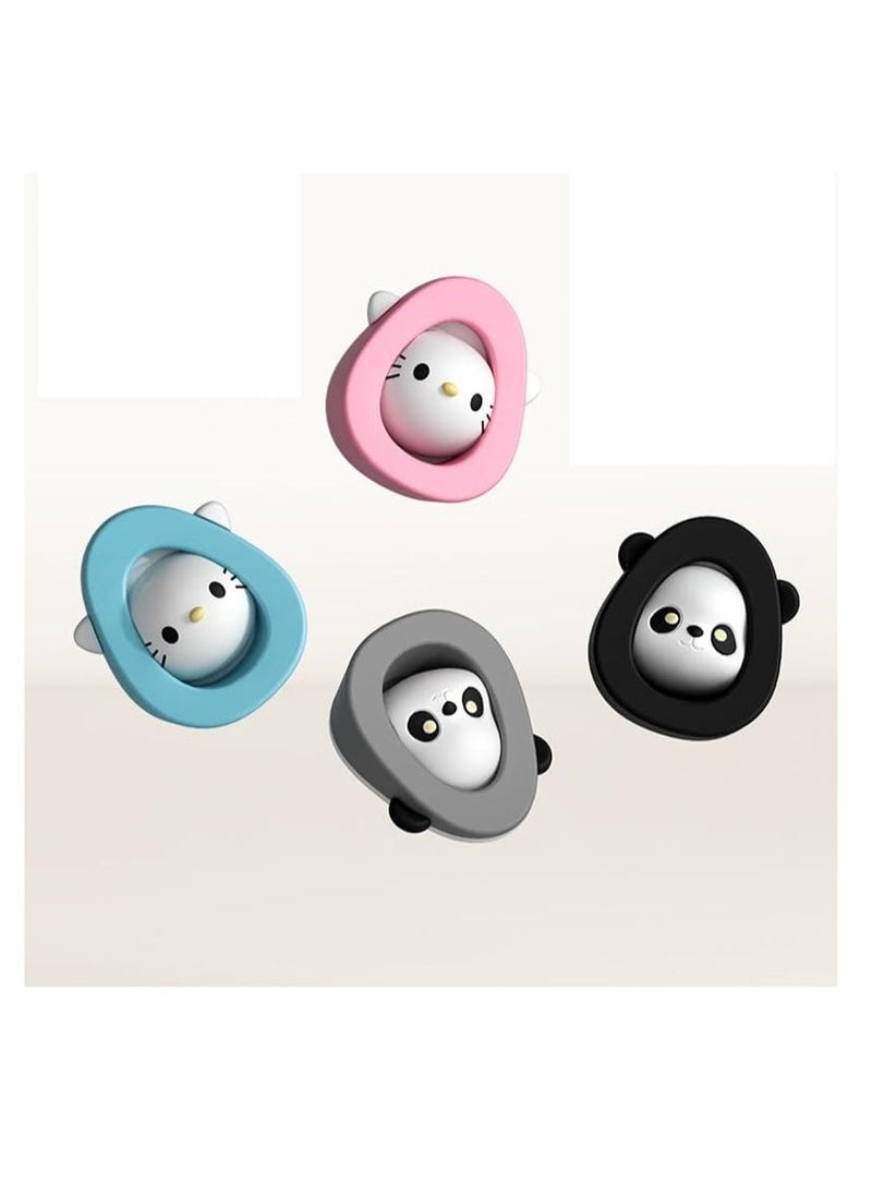 Captaintech Stopper Wall Protector, 2-in-1 Anti-Skid Anti-Collision Door Stopper for Wall Protection, Animal Silicone Door Stop Wall Protector for Home and Office Pack of 4  - Image 5