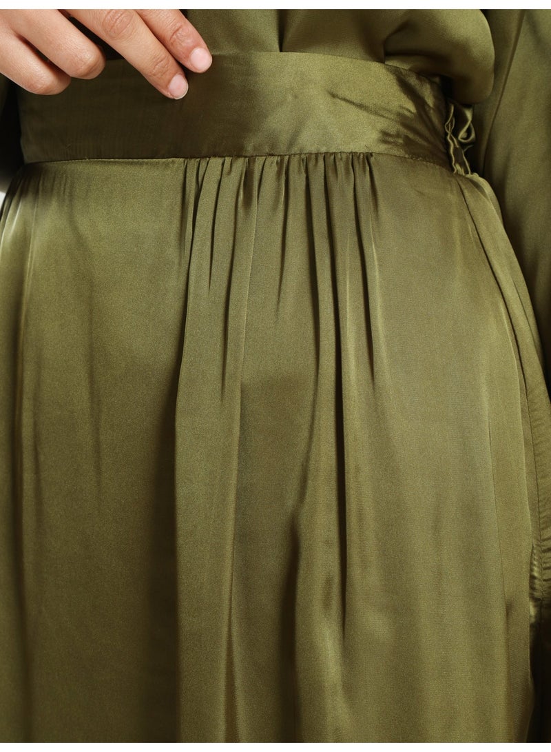 ايمالينا فاشون Modest Satin Skirt - Image 4