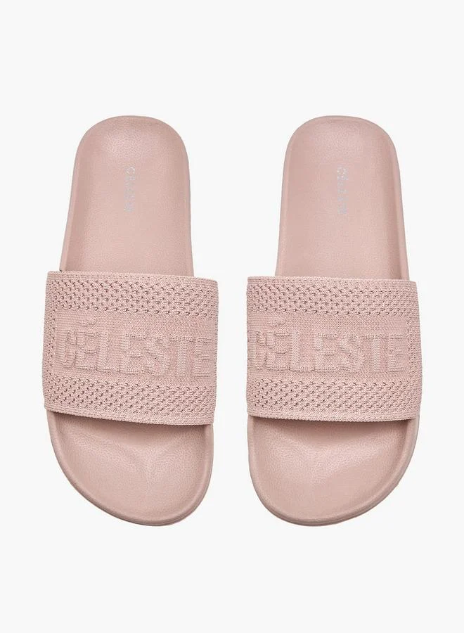سيليست Women Logo Textured Slides