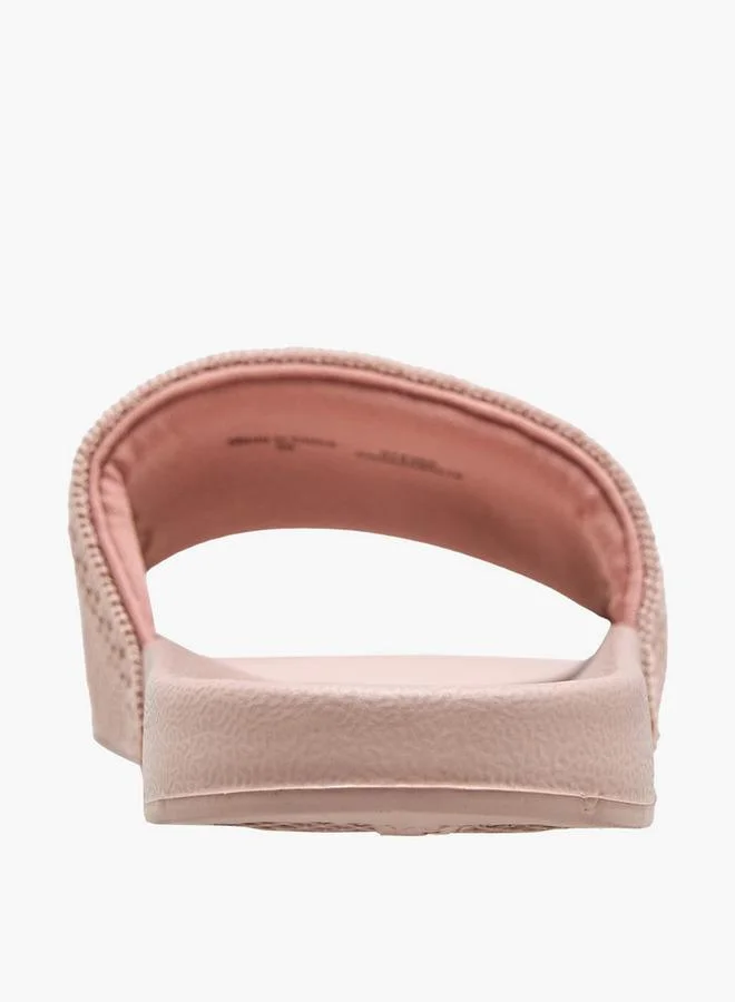 Celeste NUDE Women Logo Textured Slides for Women | Best Price UAE