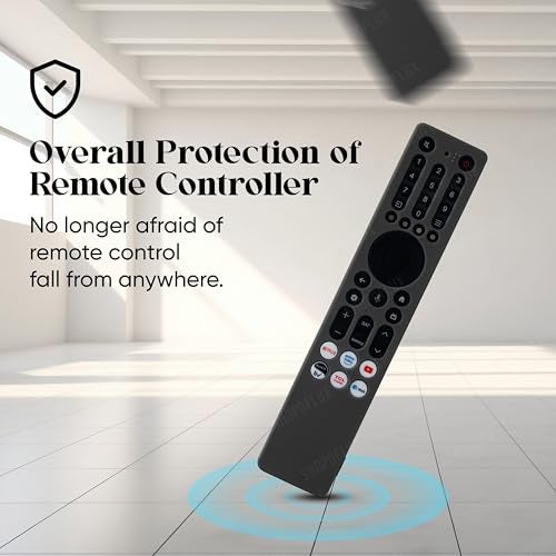 SHOPOFLUX Silicone TV Remote Cover Compatible with TCL Tv Protective Case with Lanyard (Black) - Image 4