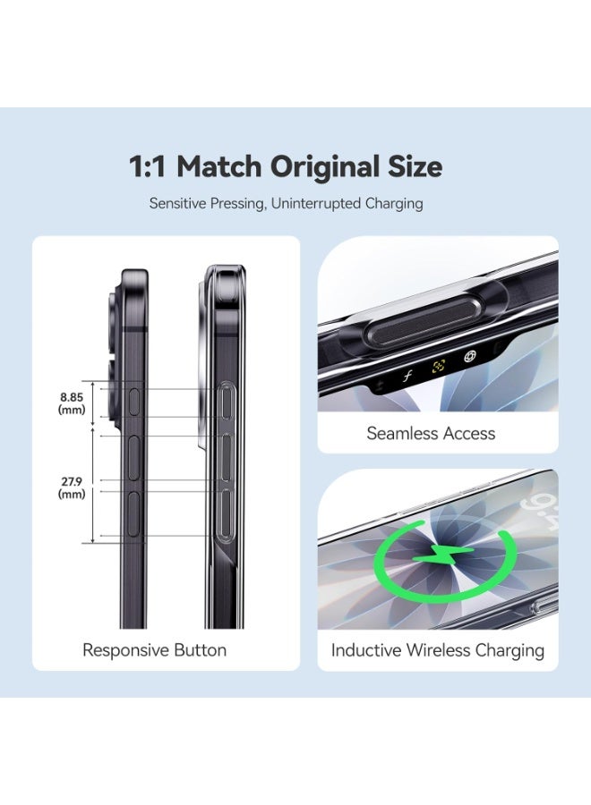 Crystal Clear iPhone 17 Case, 3X Anti-Yellowing Virgin TPU, Military Grade 15ft Drop Protection, Slim Clear Case for Women and Men for iPhone 17 6.3 inch, Clear - Image 3