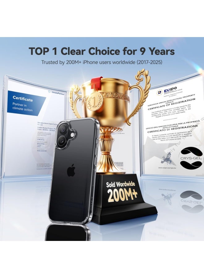 Crystal Clear iPhone 17 Case, 3X Anti-Yellowing Virgin TPU, Military Grade 15ft Drop Protection, Slim Clear Case for Women and Men for iPhone 17 6.3 inch, Clear - Image 5