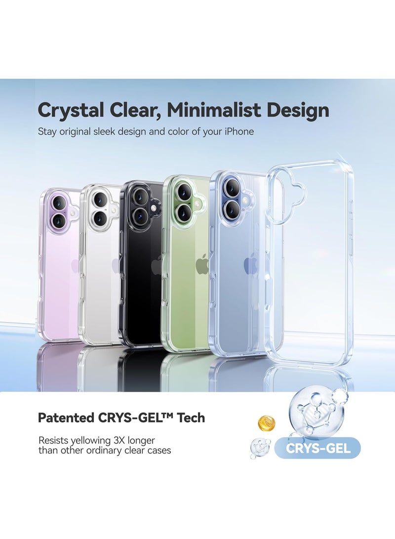 Crystal Clear iPhone 17 Case, 3X Anti-Yellowing Virgin TPU, Military Grade 15ft Drop Protection, Slim Clear Case for Women and Men for iPhone 17 6.3 inch, Clear - Image 4