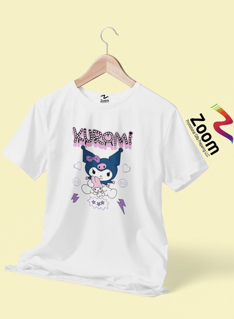 ZOOM تي شيرت كواي كيرومي للفتيات - قميص شخصية سانريو الممتع للأطفال