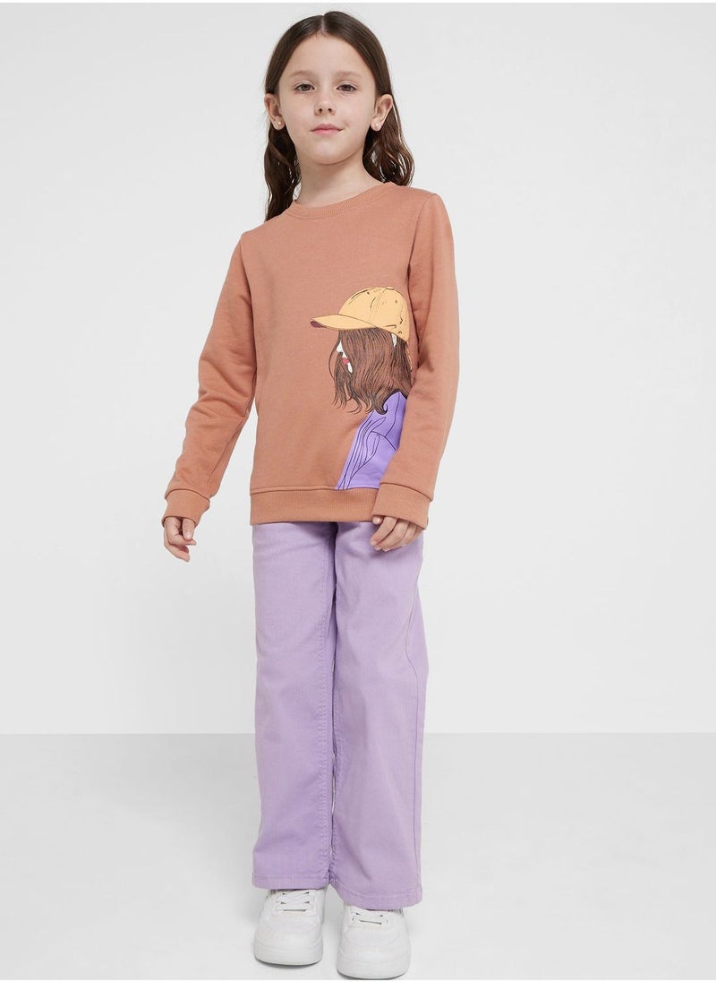 Pinata - Girls Graphic Printed Sweatshirt - Image 1