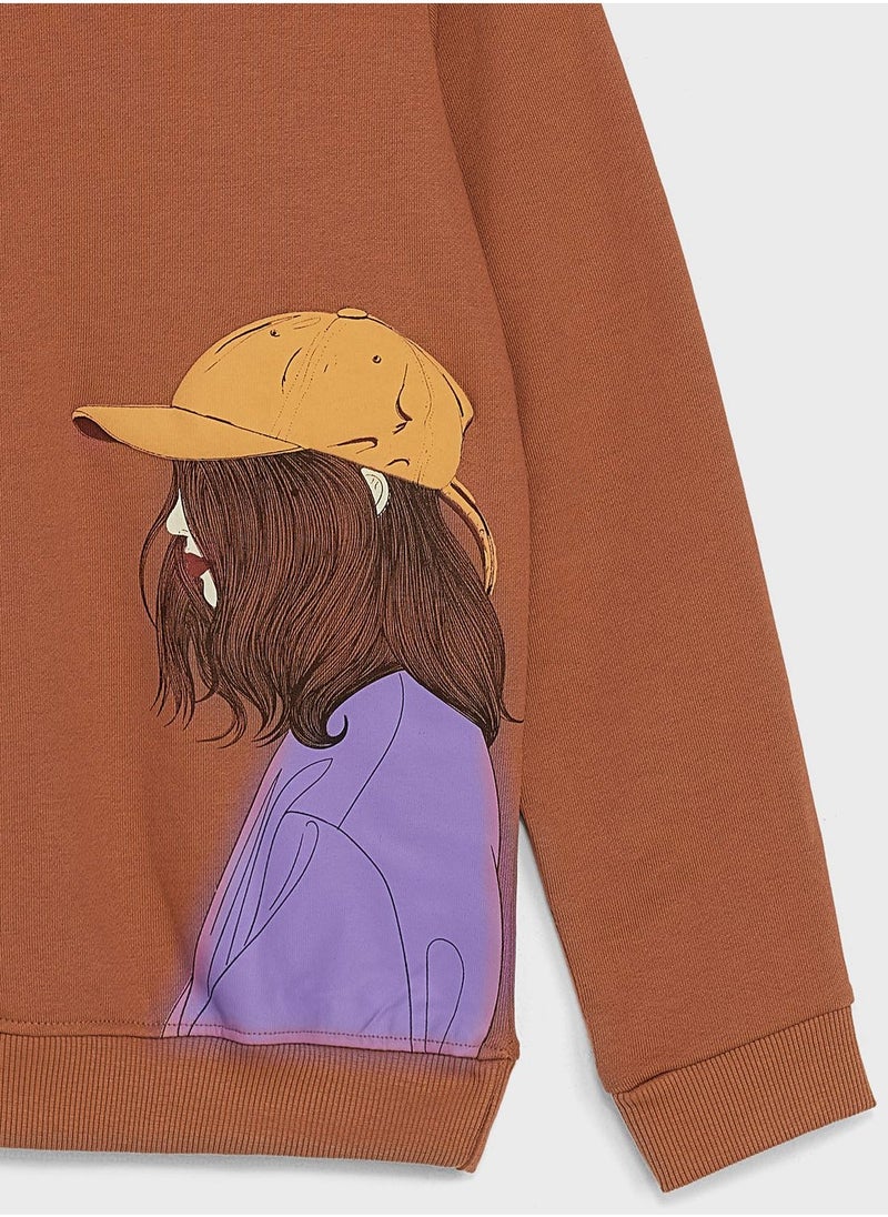 Pinata - Girls Graphic Printed Sweatshirt - Image 1