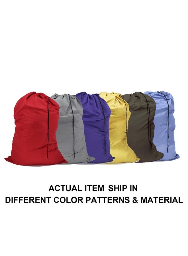 YETHAN Extra Large Laundry Bag 6 Pack, Varied Colors, Travel Laundry Bags with Drawstring Closure, 30"x40", for college, dorm and apartment dwellers. - Image 2