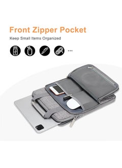 Vertical Tablet Sleeve Case Compatible With Ipad Pro 12.9 Inch M2 And M1 6Th 5Th 4Th 3Rd Gen 2022-2018 Surface Pro 12.3 Inch X 7 6 5 4 3 2 1 Shoulder Bag Front Raised And Horizontal Pocket Gray - pzsku/ZBC6C2A576E60BAB97960Z/45/_/1740497218/a15caad4-73ef-4fe8-a2a7-b3f8005a06b3