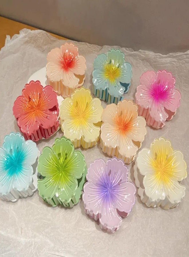 H-STYLE STORE Hibiscus Flower Hair Clips for Women & Girls – Tropical Claw Clips for Thin & Thick Hair – Cute Summer Hair Accessories (pack of 4) - Image 5