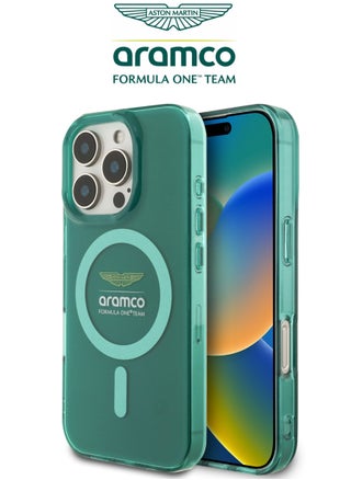 iPhone 16 Pro Max case with strong back protection for the mobile phone. iPhone 16 Pro Max mobile phone case made of strong and luxurious PC/TPU. iPhone 16 Pro cover with a luxurious French design. Original cover iphone 16 Pro Max certified by the global brand Aston Martin (Aramco). Mobile iphone cover supports wireless charging MagSafe. Green - pzsku/ZBC6C3FD4BC98FB263D1EZ/45/1741379723/4c149d34-4f35-40a0-8bc0-0aa718627b85
