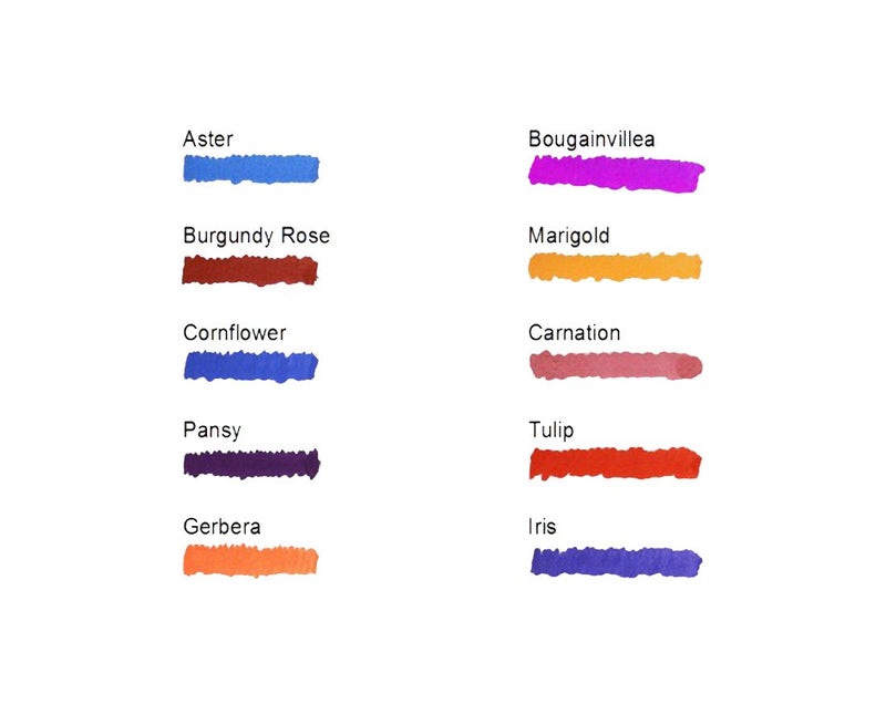 Diamine 30ml Flower Collection Fountain Pen Ink Bottle ? Bougainvillea - Image 2