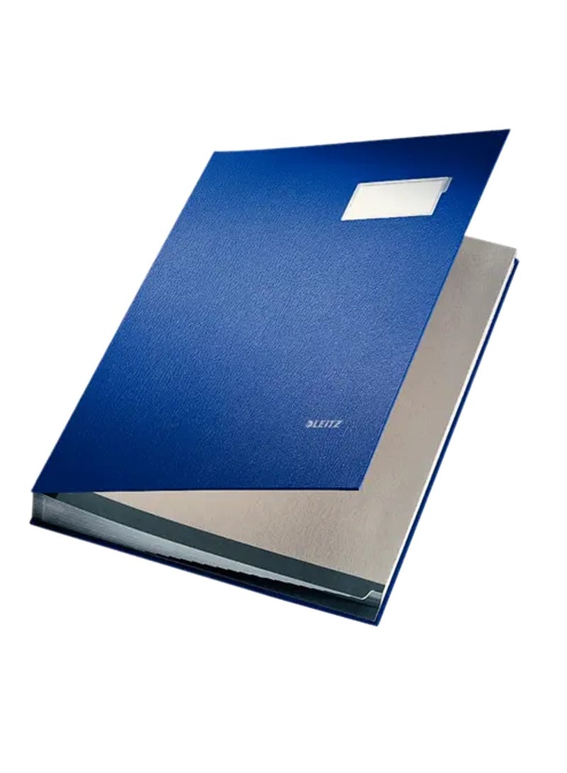 LEITZ كتاب قابل للتوسع بحجم A4 مع 20 قسم باللون الأزرق - Image 1