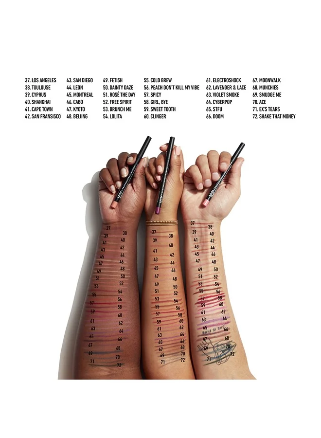 NYX PROFESSIONAL MAKEUP Suede Matte Lip Liner – Cold Brew