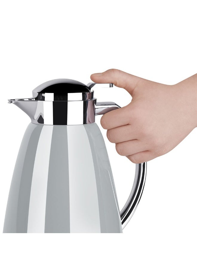 EMSA Campo Flask 1L – Light Grey Premium Insulated Thermal Jug for Hot & Cold Beverages – Elegant Coffee & Tea Serving Flask – Made in Germany - Image 3
