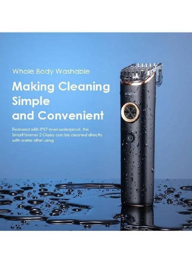 Oraimo - Trimmer Sharp and Precise Blade, IPX7 Waterproof, Digital Display, Up to 1.5hrs Runtime - OTR-221 - Black - Image 1
